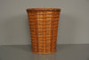 Vintage Wastebasket Rattan Basket Wicker Weave 1960s - Image 7