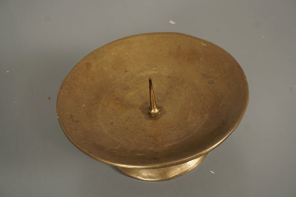 Vintage Brass Candle Holder Massive 1960s Brutalist - Image 4