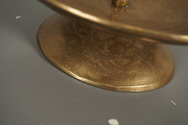 Vintage Brass Candle Holder Massive 1960s Brutalist - Image 7