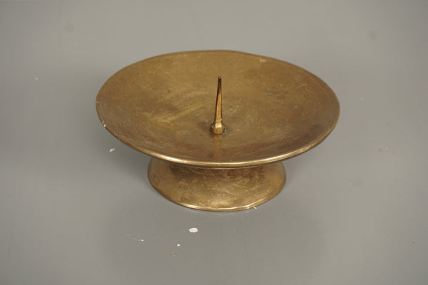 Vintage Brass Candle Holder Massive 1960s Brutalist - Image 8