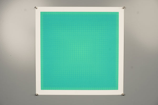 1970s Art Print OP Art Design - Image 2