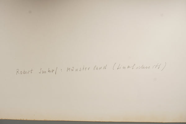 Robert Junod Art Print Linocut 70s Black-White Paper - Image 9