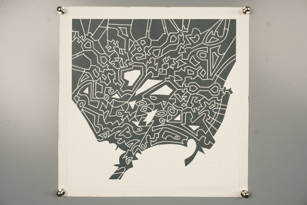 Ingrid Meyer Hached Vintage Linocut Spanish Impressions 80s Art Print - Image 2