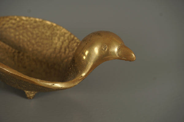 Vintage Brass Bird Solid 1960s Bowl Tray for Keys or Jewelry - Image 3