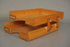 Vintage Wooden Document Tray 1950s Bauhaus Upward Folding - Image 3