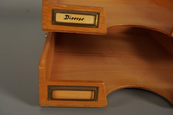 Vintage Wooden Document Tray 1950s Bauhaus Upward Folding - Image 8