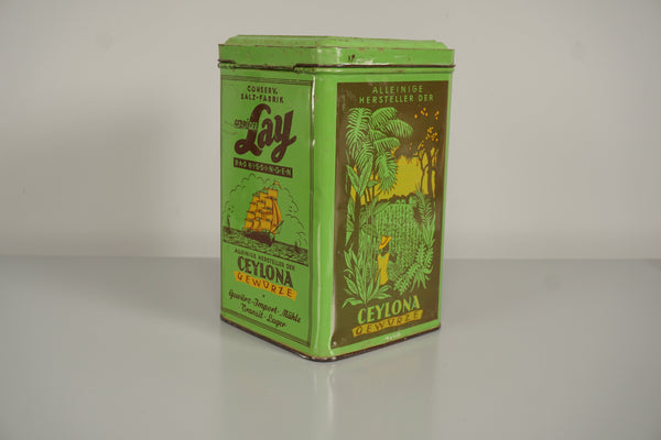 Gebrüder Coy Vintage Ceylon Spice Tin 1940s Bad Kissingen - Image 2