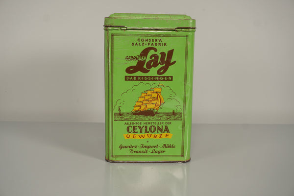 Gebrüder Coy Vintage Ceylon Spice Tin 1940s Bad Kissingen - Image 3