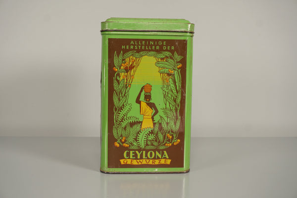 Gebrüder Coy Vintage Ceylon Spice Tin 1940s Bad Kissingen - Image 4