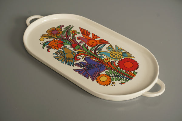 Christine Reuter for Villeroy and Boch Vintage Tray Acapulco 1960s White Porcelain