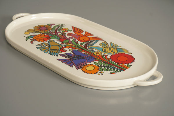 Christine Reuter for Villeroy and Boch Vintage Tray Acapulco 1960s White Porcelain - Image 2