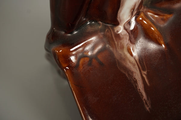 Hirschau Keramik Figurine Vintage Ceramic Owl on Book 1930s Art Deco - Image 10