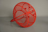 Vintage Egg Basket Wire Basket 1950s Red Metal - Image 9