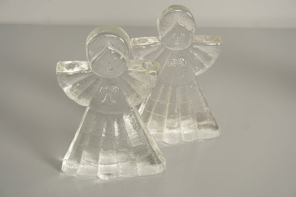 Kosta Boda Figurine Angel Glass Sculpture 1970s Clear Glass - Image 3