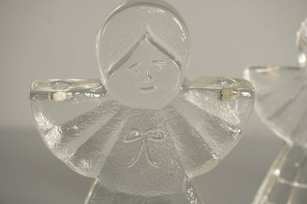 Kosta Boda Figurine Angel Glass Sculpture 1970s Clear Glass - Image 7