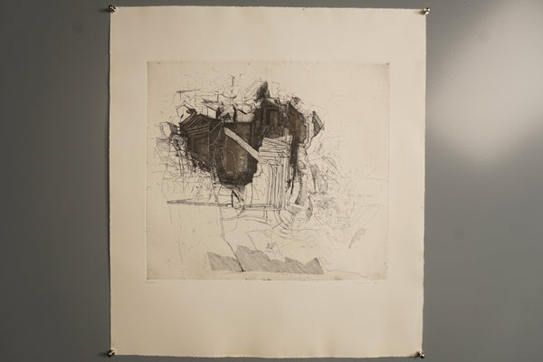 Peter Ackermann Art Print Vintage Etching 1980 Signed - Image 2