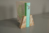 Vintage Pair of Onyx Bookends 1970s Beige and Light Green