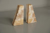 Vintage Pair of Onyx Bookends 1970s Beige and Light Green - Image 3