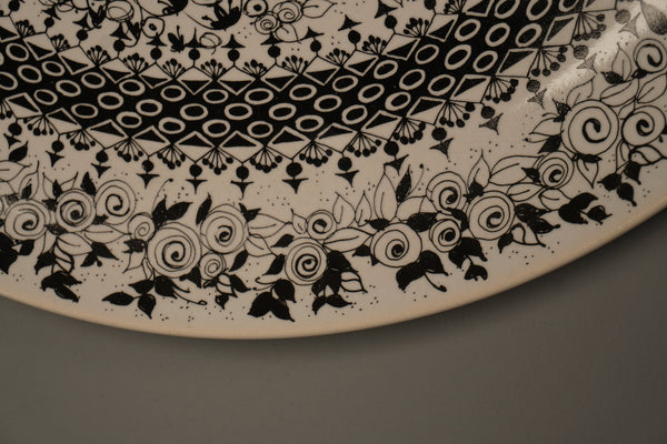 Rosenthal Studio-Linie Björn Wiinblad Decorative Plate The Seasons 1970s Black White Ceramic - Image 8