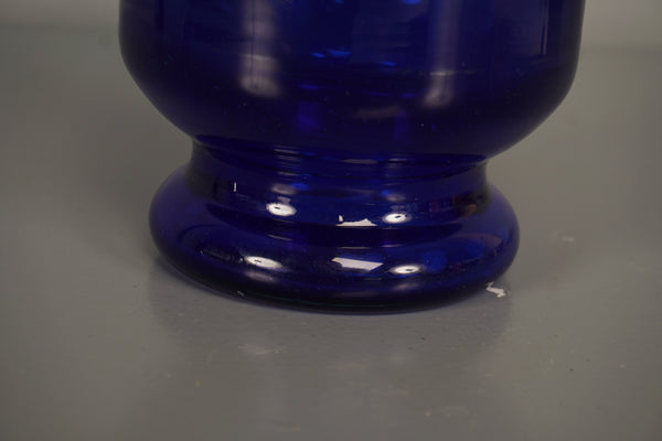 Raak Amsterdam Nanny Still Glass Copper Vase 1960s Blue - Image 6