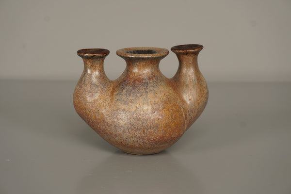 Atelier Handarbeit Kiel Vase Lamp 1960s Brown Ceramic - Image 3