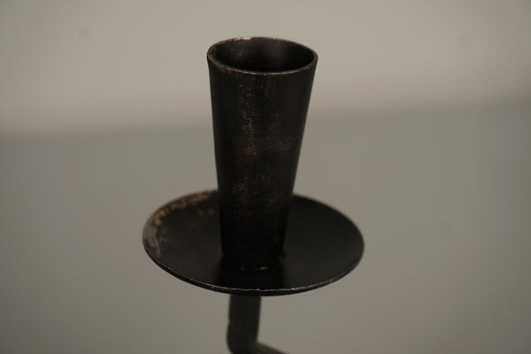 Gunnar Ander Candle Holder Glass Metal 1960s Black Red - Image 5