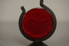 Gunnar Ander Candle Holder Glass Metal 1960s Black Red - Image 7