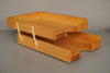 Vintage Wood Plastic Bauhaus 1950s Letter Tray