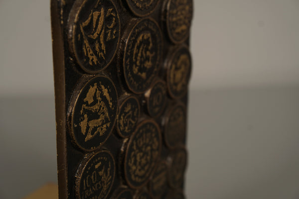 Vintage Brass Bookend Lions 1960s Dark Brown Gold - Image 8