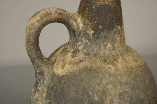 Ruscha Keramik Vintage Vase Jug 320-2 60s Tan Dark Blue Ceramic - Image 6