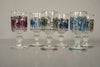 Alfred Taube Goblet 6-Piece Glass Set 1960s Transparent Blue Glass - Image 2