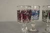 Alfred Taube Goblet 6-Piece Glass Set 1960s Transparent Blue Glass - Image 3