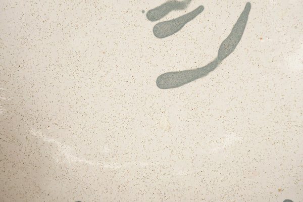 Vintage Plate 1960s Ceramic Cream Terracotta - Image 6