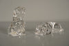 Nachtmann Figurine 2x Dog Crystal Glass 1970s