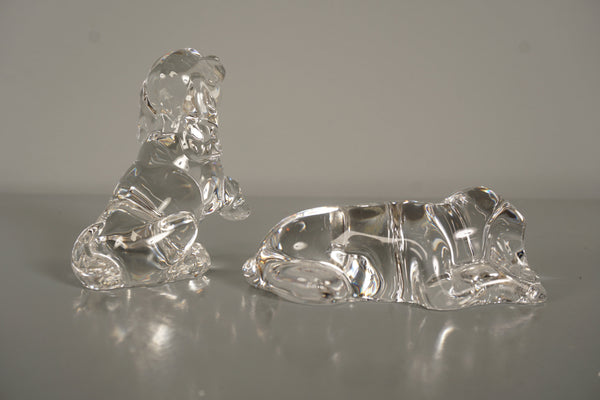 Nachtmann Figurine 2x Dog Crystal Glass 1970s - Image 7