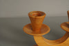 Vintage Candle Holder Set of 4 Beech from the 1950s Mid Century Design Classic - Image 6