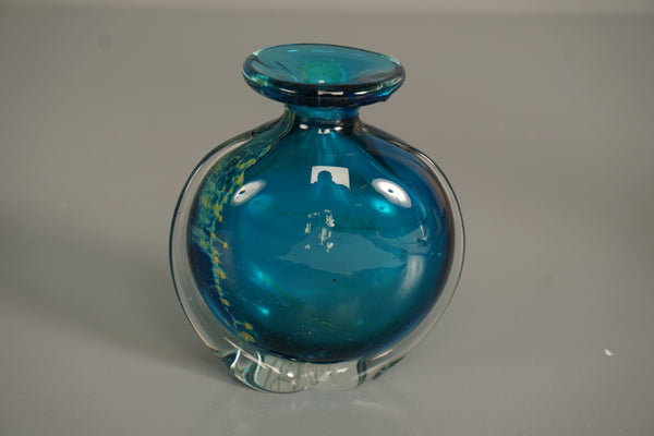 Medina Vase Mdina Glass 1970s Blue Summer Design - Image 2