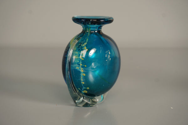 Medina Vase Mdina Glass 1970s Blue Summer Design - Image 4