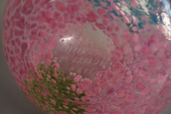 Kosta Boda Ulrica Hydman Vallien Vase 1970s Pink Green Glass - Image 9