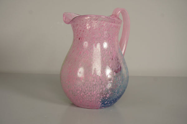 Kosta Boda Ulrica Hydman Vallien Pitcher 70s Pink Blue Glass - Image 2