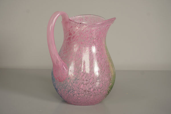 Kosta Boda Ulrica Hydman Vallien Pitcher 70s Pink Blue Glass - Image 4