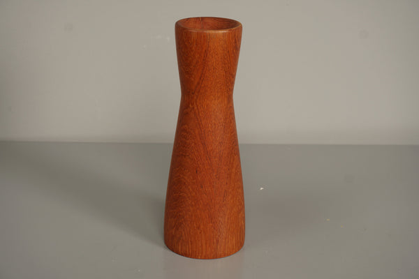 Teak Candleholder Mid Century Scandinavian 1960s Teak Wood - Image 2