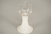 Vintage Römerglas Goblet 1960s White Clear Crystal Glass