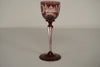 Vintage Römerglas Goblet Bohemian Glass Ruby Overlay Glass 1900