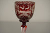 Vintage Römerglas Goblet Bohemian Glass Ruby Overlay Glass 1900 - Image 4