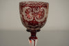 Vintage Römerglas Goblet Bohemian Glass Ruby Overlay Glass 1900 - Image 5