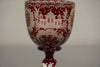 Vintage Römerglas Goblet Bohemian Glass Ruby Overlay Glass 1900 - Image 6