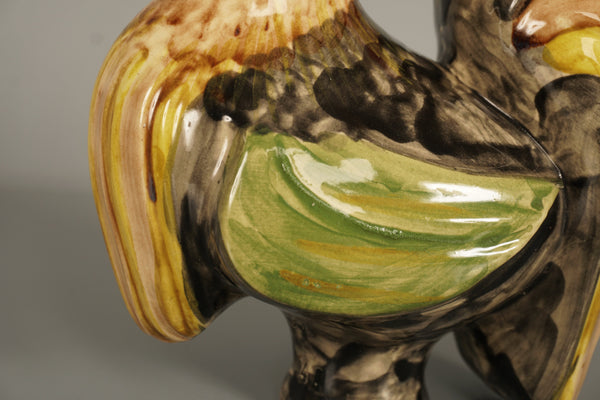 Vintage Rooster Sculpture Figurine Ceramic WGP 1970s Studio Pottery - Image 7
