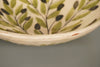 Vintage Bowl Fruit Salad Bowl Ceramic Mid Century Hand-Painted 1960s Cream Olive Green - Image 7