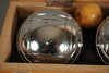 Obut Made in France Boules Set Vintage Pétanque 80s Silver Metal - Image 3